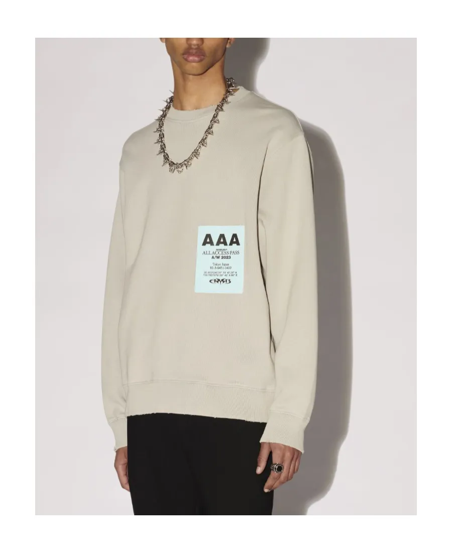 Logo Patch Crewneck Sweatshirt