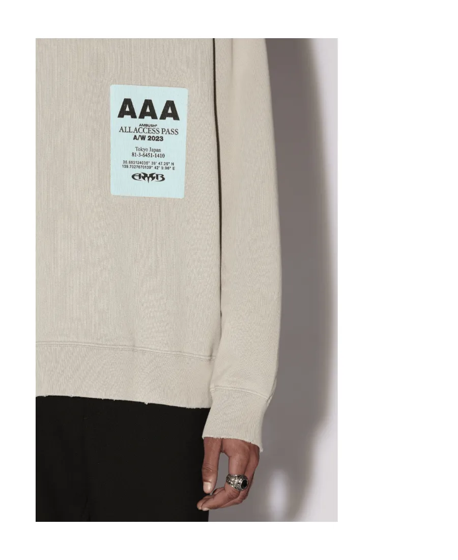 Logo Patch Crewneck Sweatshirt