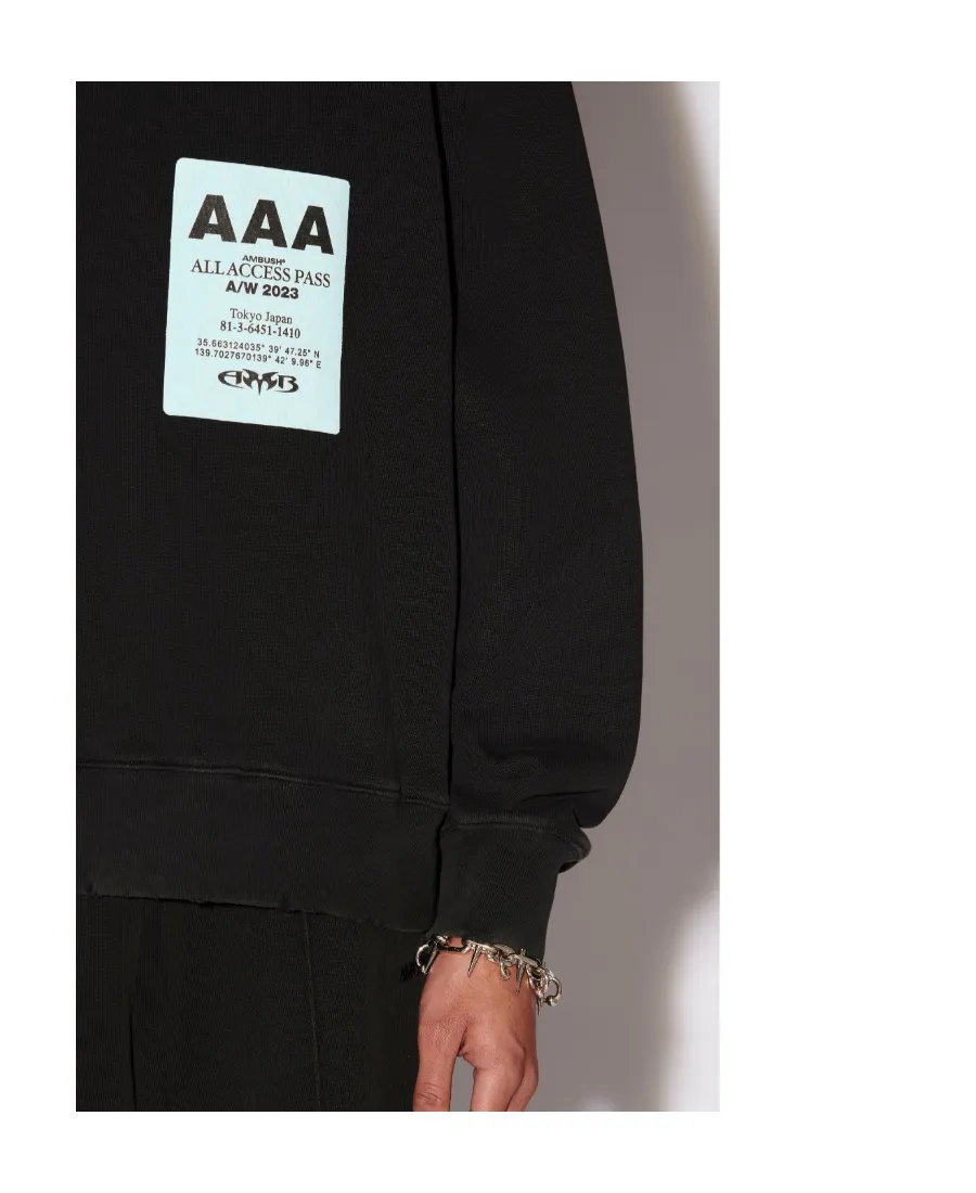 Logo Patch Crewneck Sweatshirt