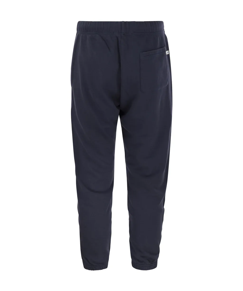Logo Patch Tapered Leg Track Pants