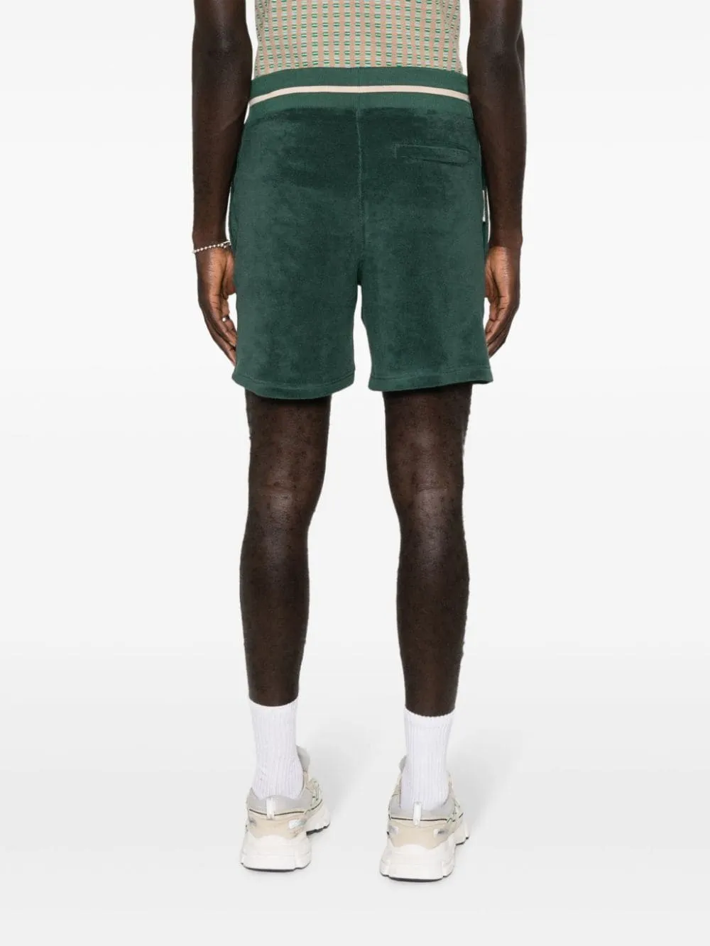 Logo-Embroidered Cotton-Blend Track Shorts