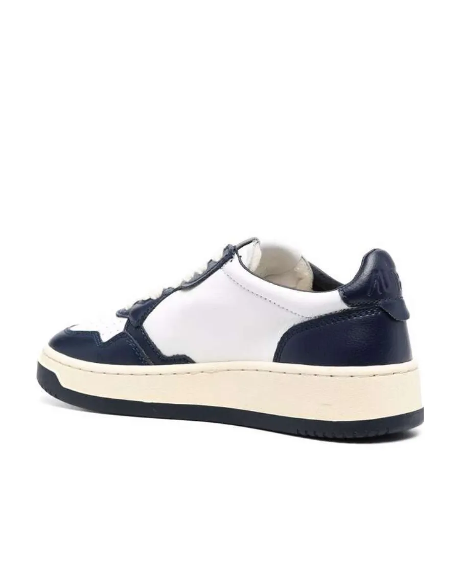 Logo Patch Round Toe Sneakers