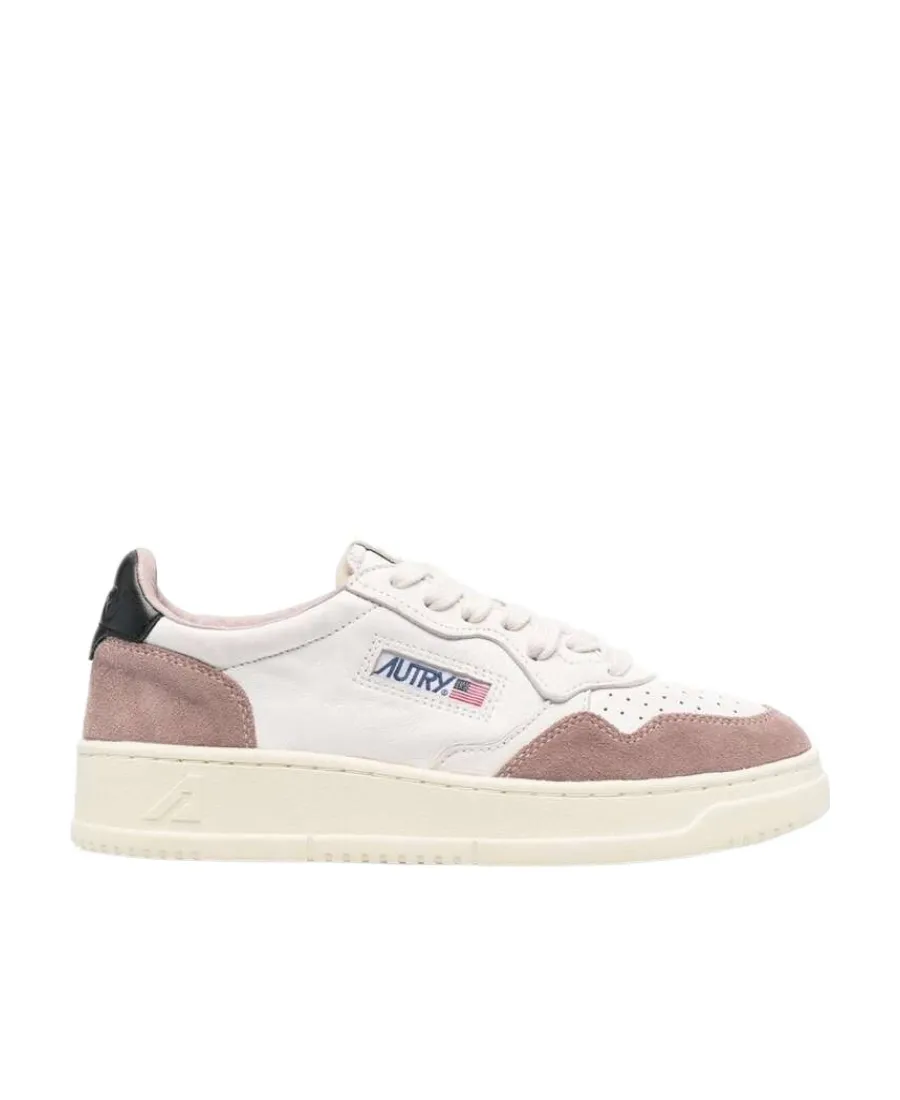 Panelled Lace-Up Sneakers