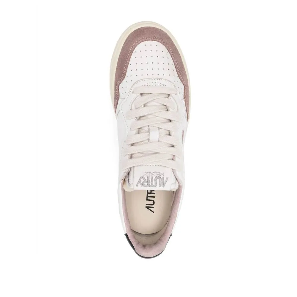 Panelled Lace-Up Sneakers