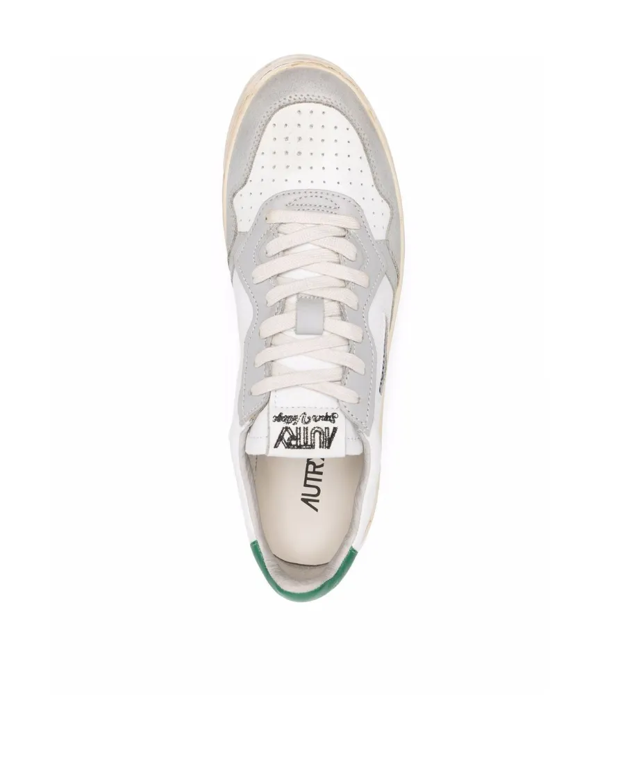 Distressed Lace-Up Sneakers