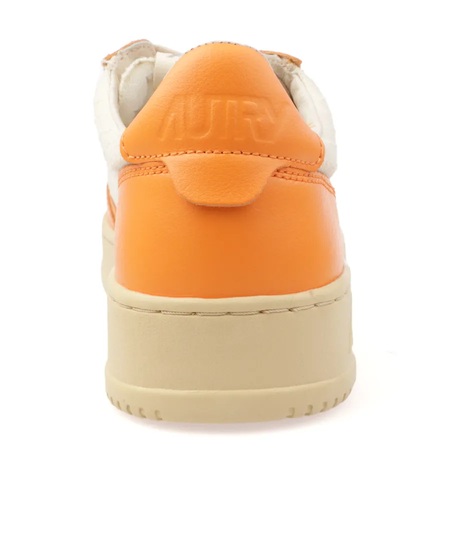 Colourblock Round-Toe Lace-Up Sneakers
