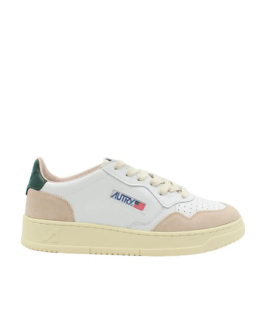 Panelled Lace-Up Sneakers