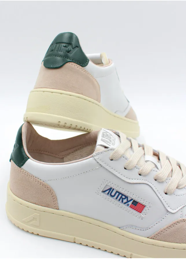 Panelled Lace-Up Sneakers