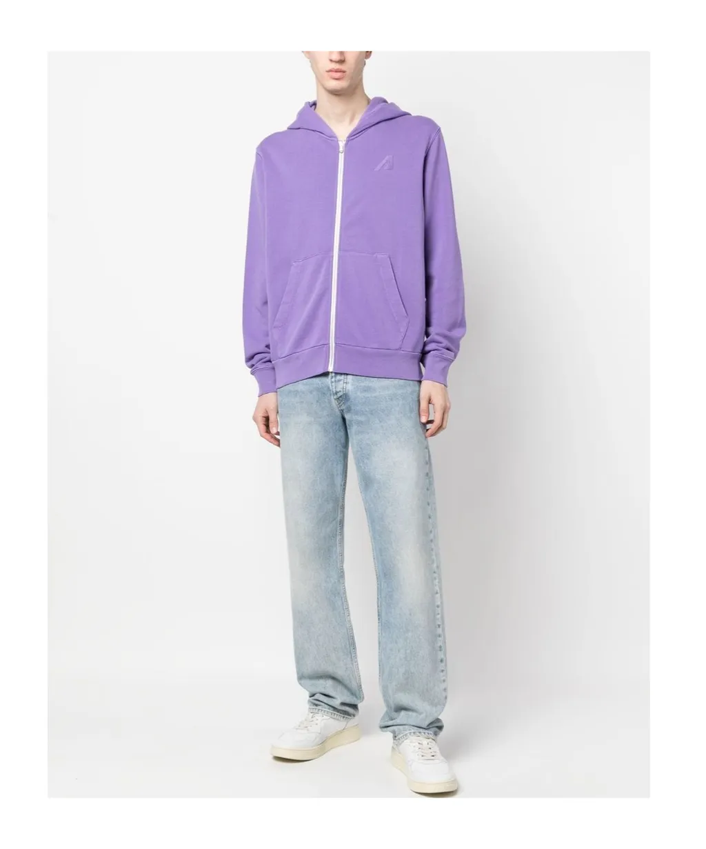 Logo-Patch Zipped Hoodie