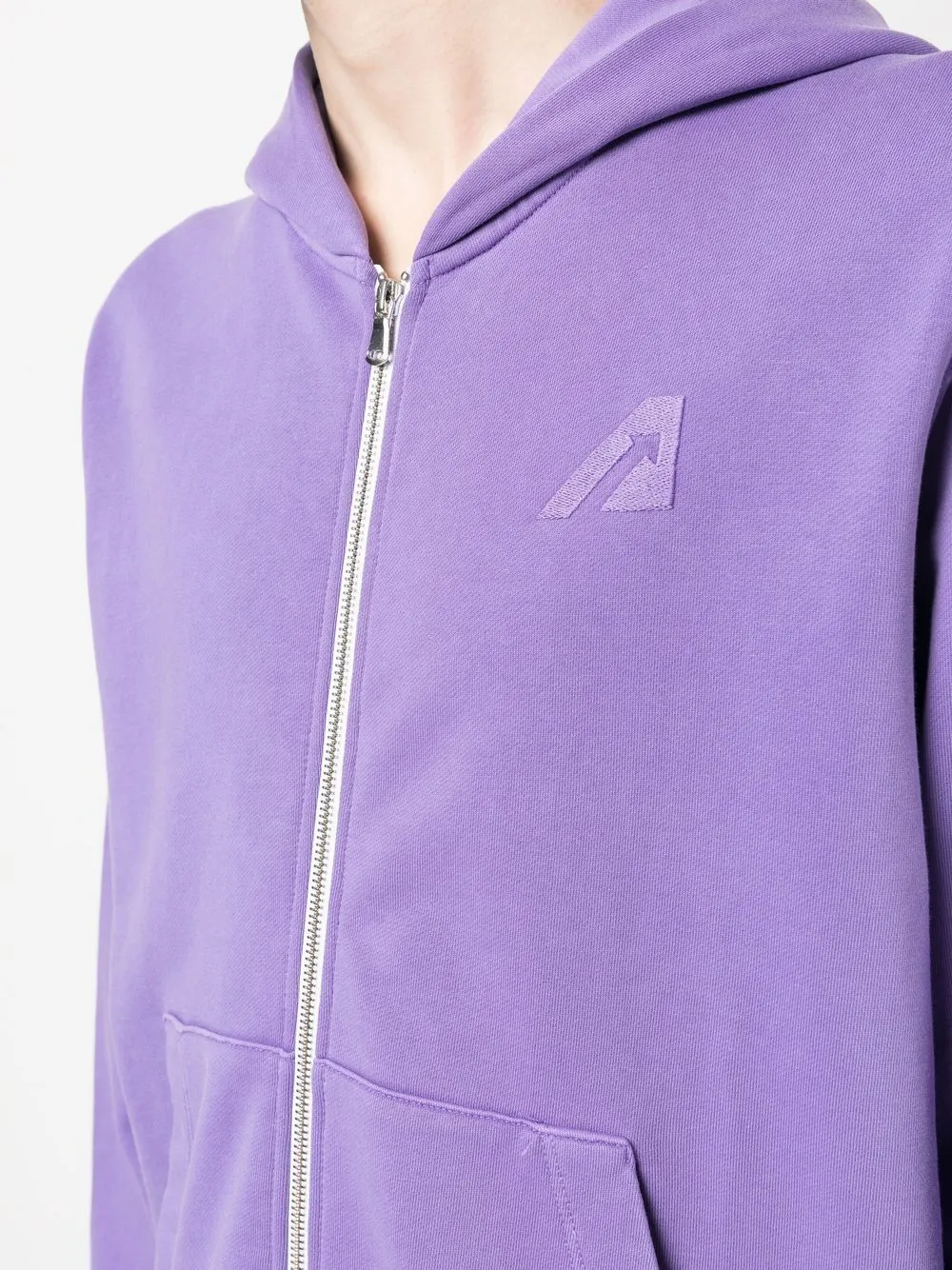 Logo-Patch Zipped Hoodie