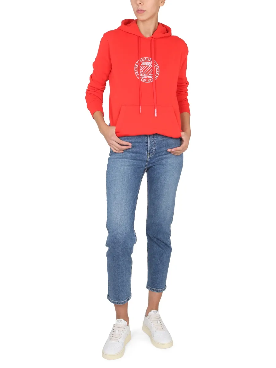 Logo Detailed Drawstring Hoodie