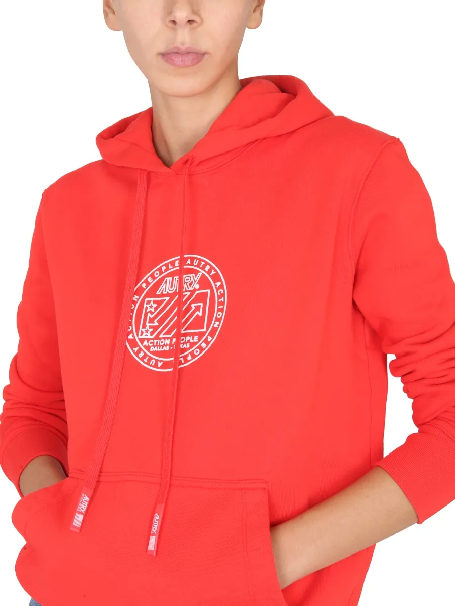 Logo Detailed Drawstring Hoodie