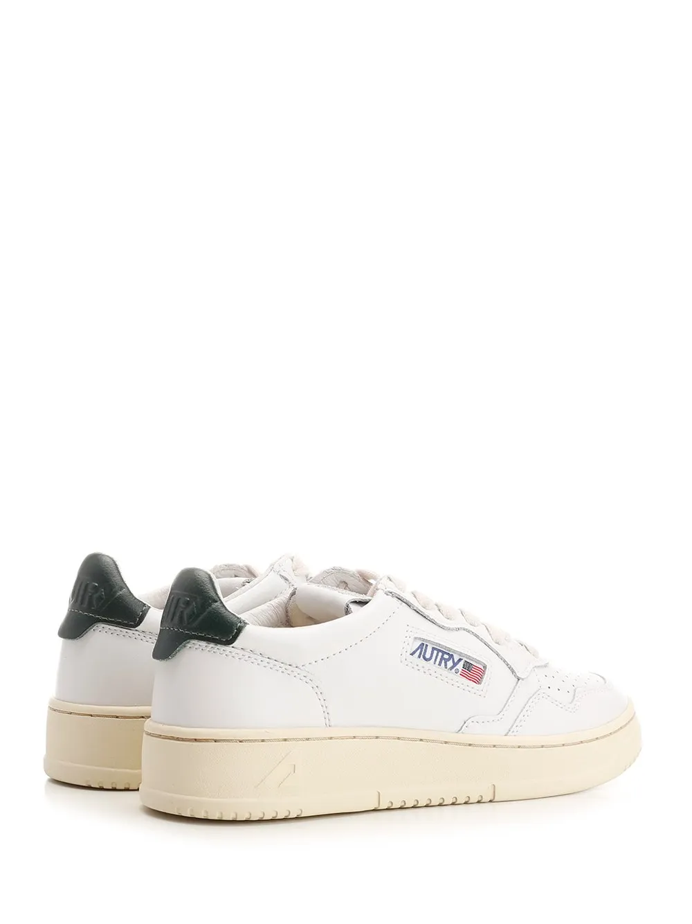 01 Round Toe Lace-Up Sneakers