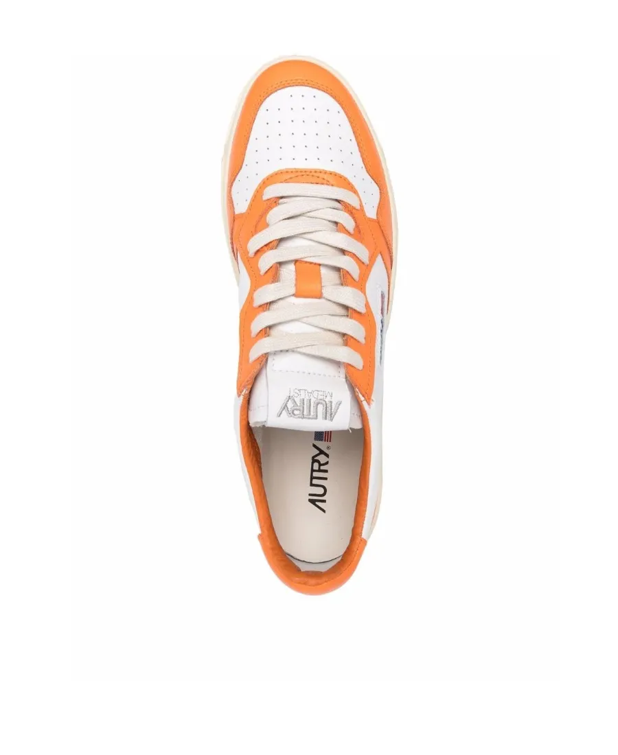 Two-Tone Low-Top Sneakers