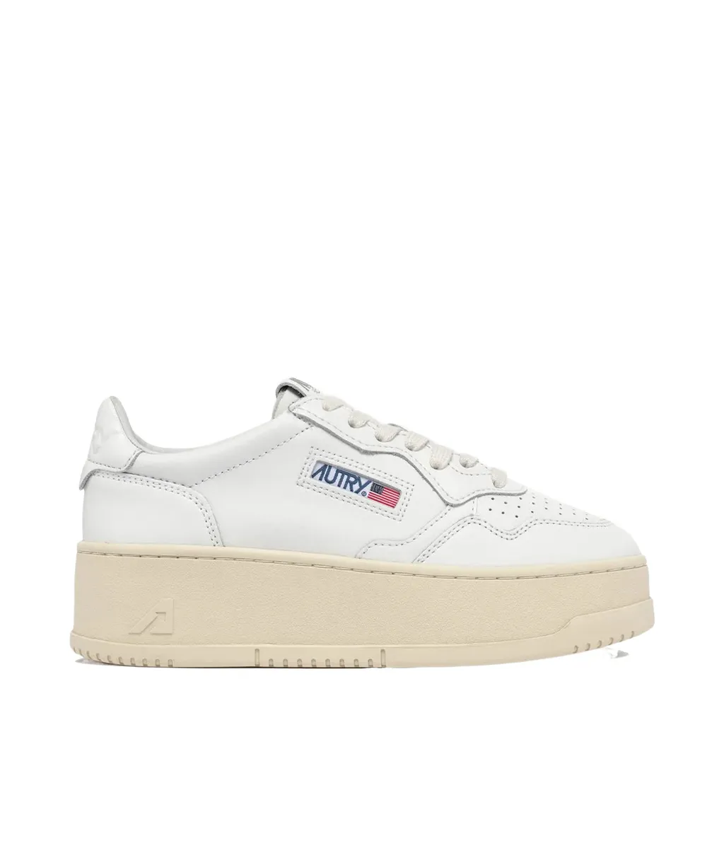 Platform Lace-Up Sneakers