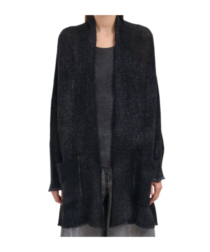 Long-Sleeved Knitted Cardigan