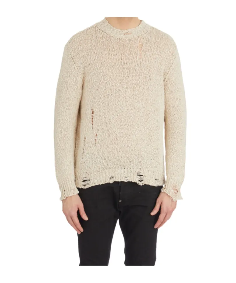 Crochet-Knit Sweater