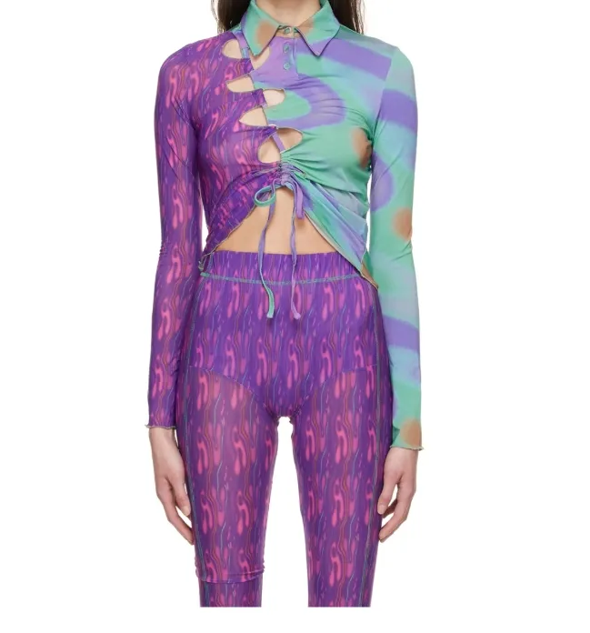 Lapel Long-Sleeved Top
