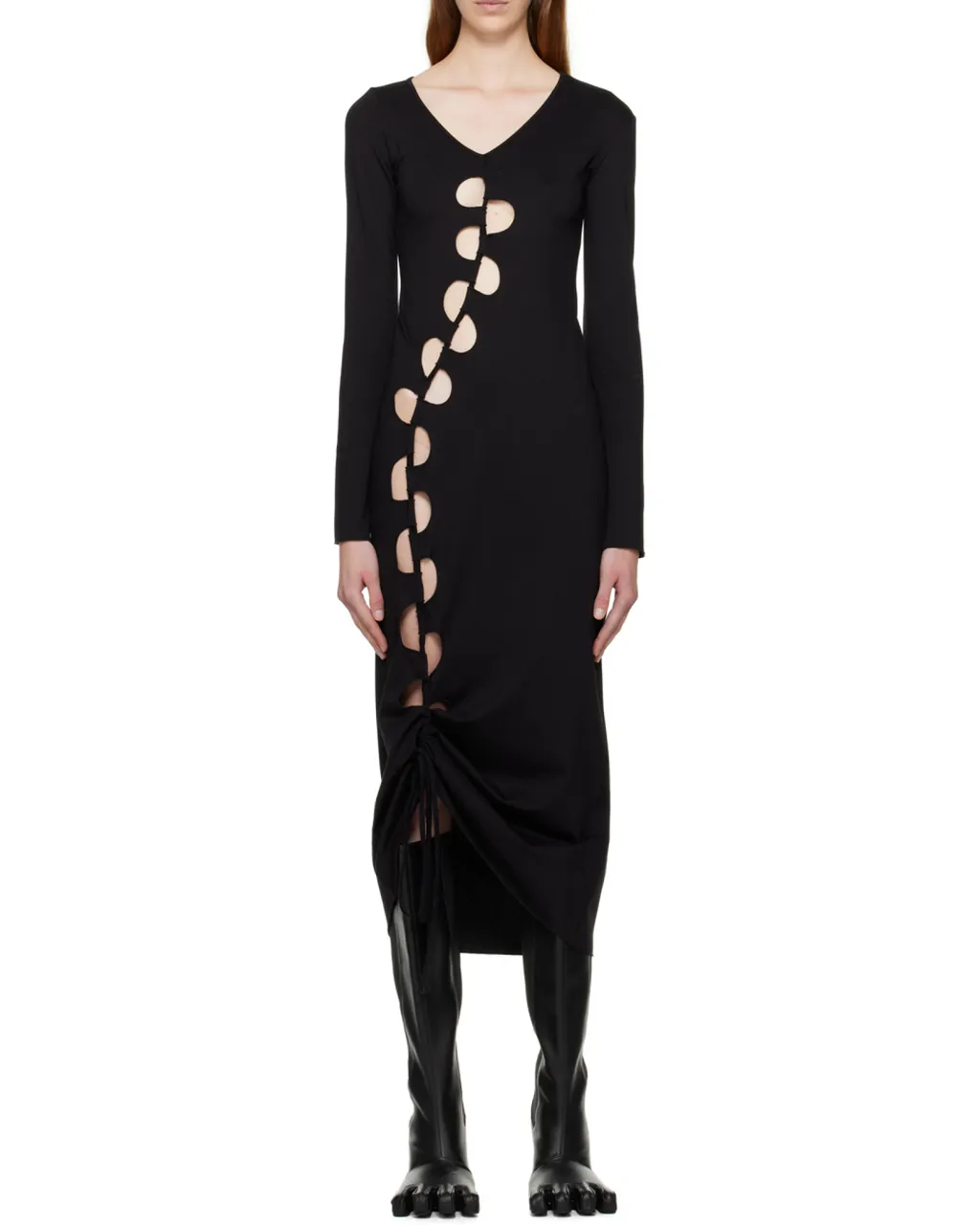 Cut-Out Midi Dress