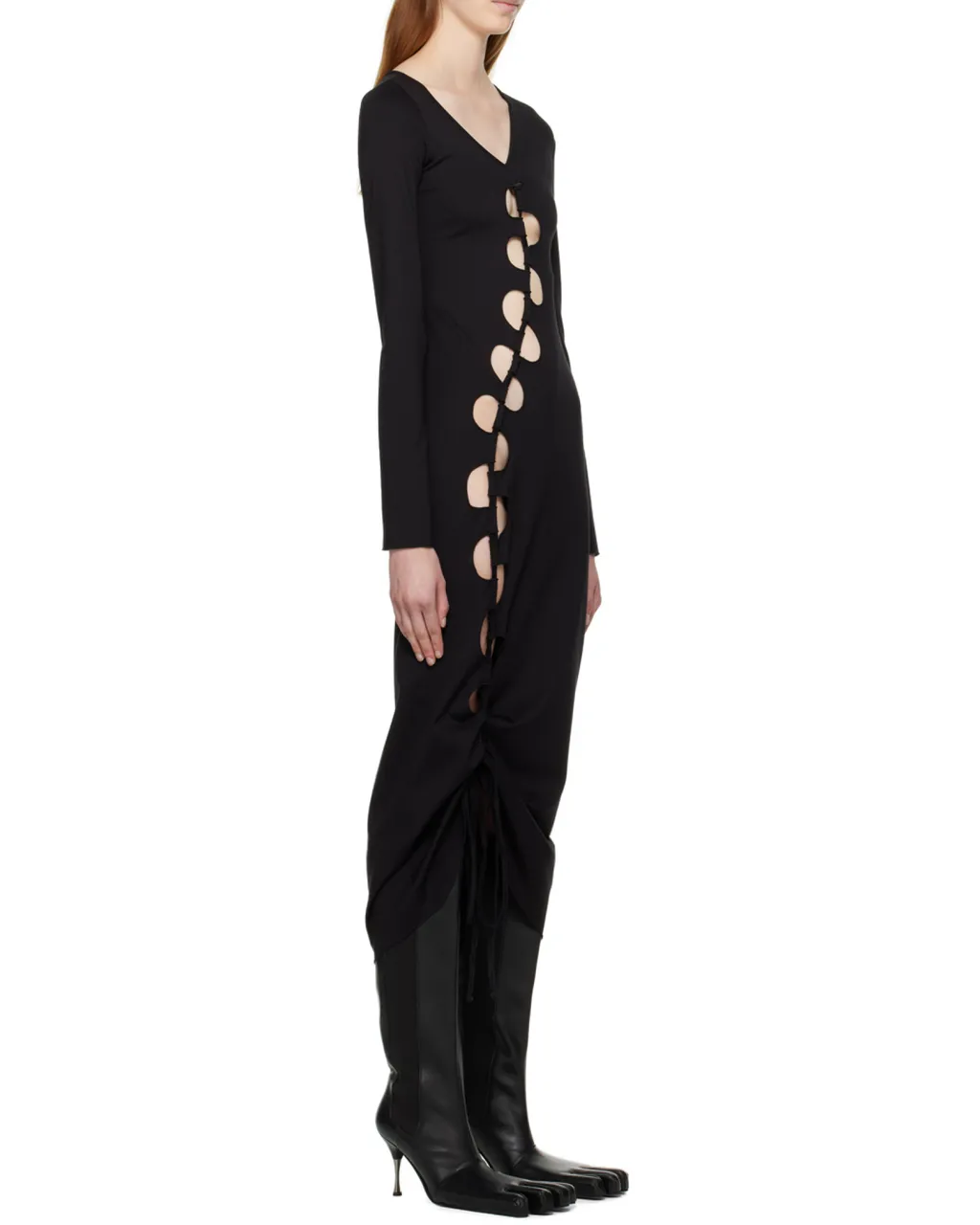 Cut-Out Midi Dress