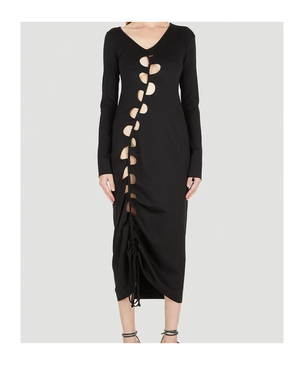 Cut-Out Midi Dress