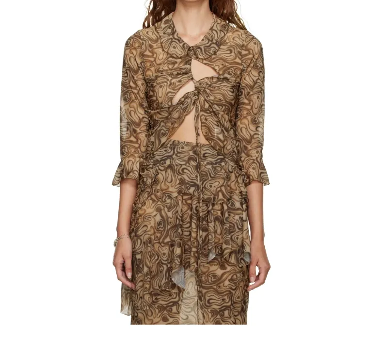 Lapel Long-Sleeved Shirt
