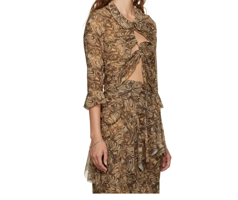 Lapel Long-Sleeved Shirt