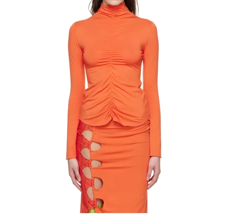 High-Necked Long-Sleeved Sweater