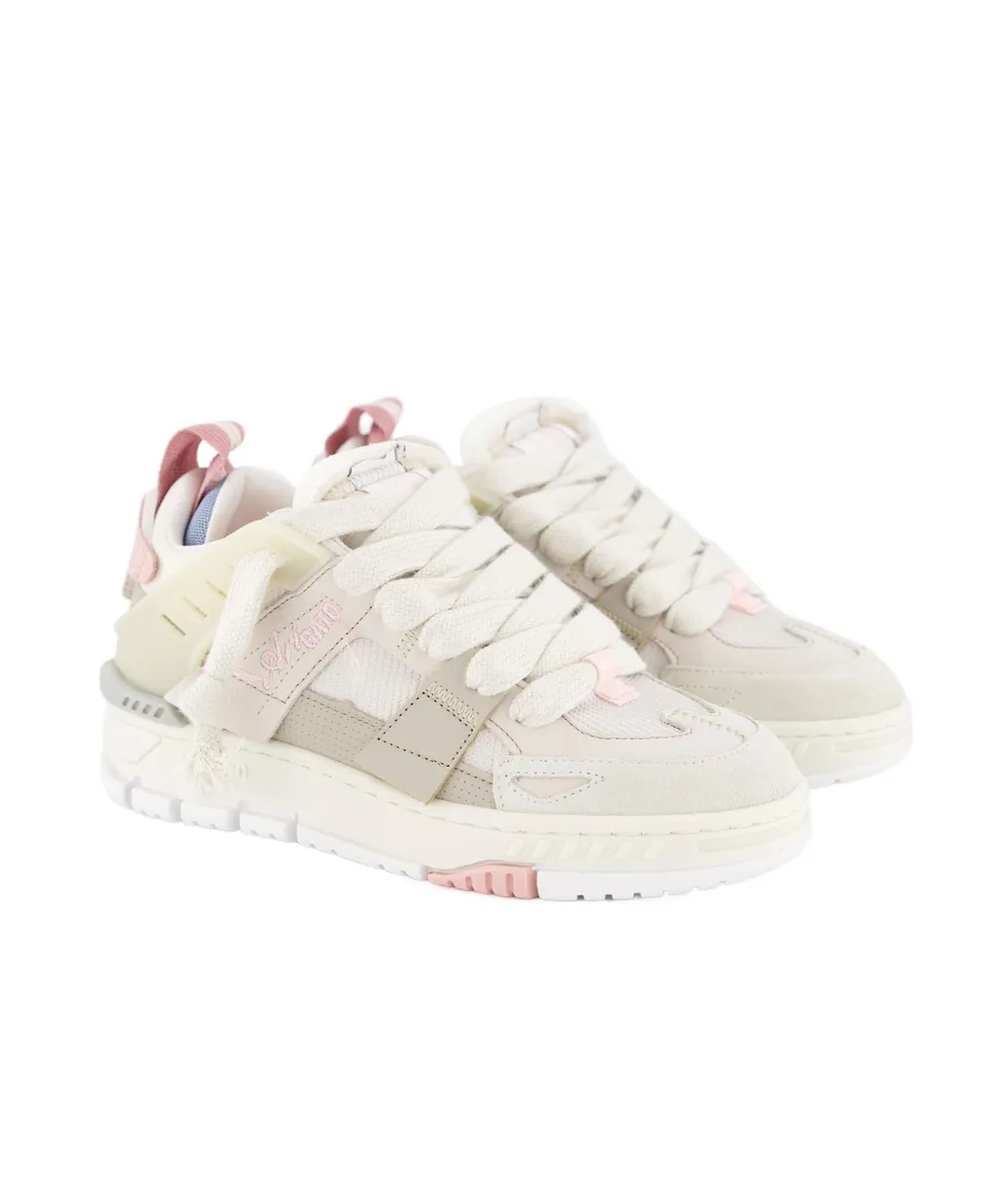 Area Patchwork Lace-Up Sneakers