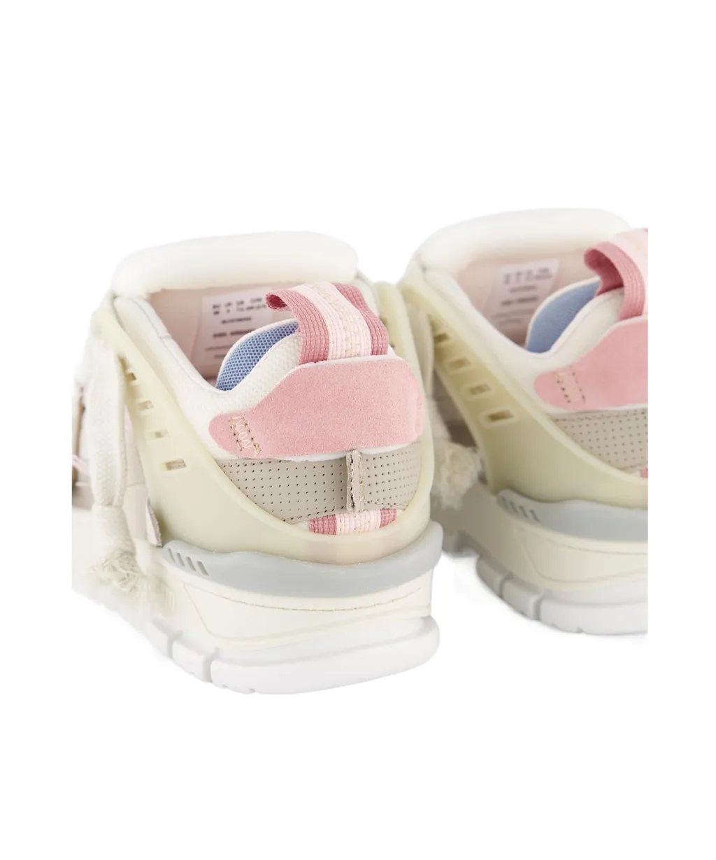 Area Patchwork Lace-Up Sneakers