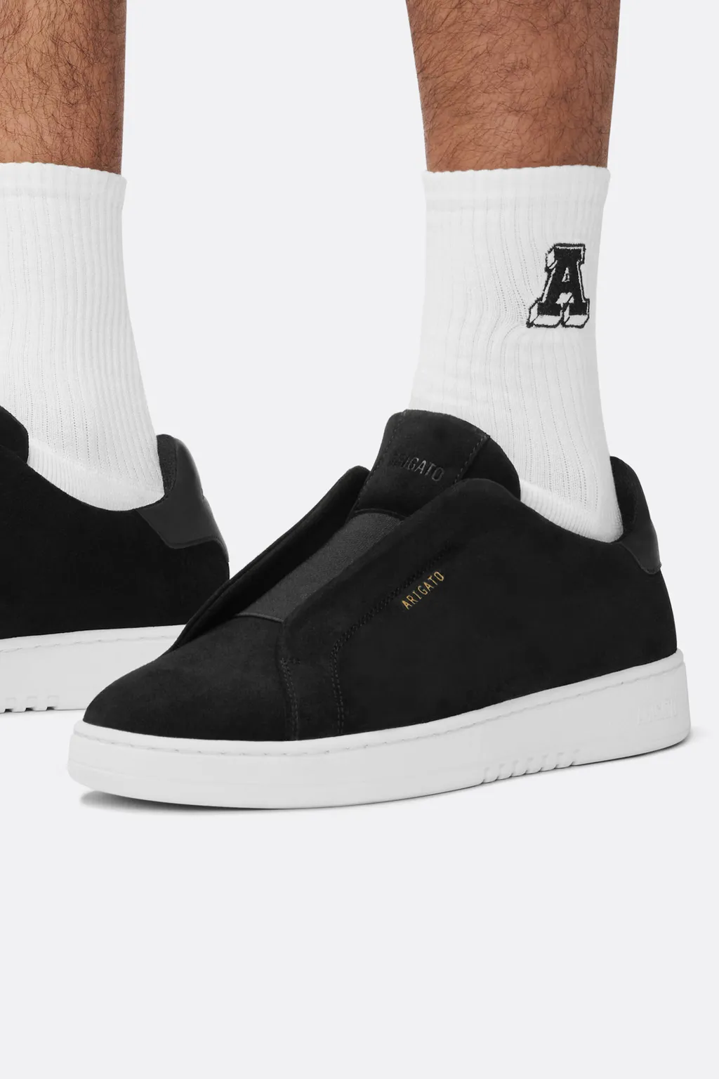 Dice Round Toe Slip-On Sneakers