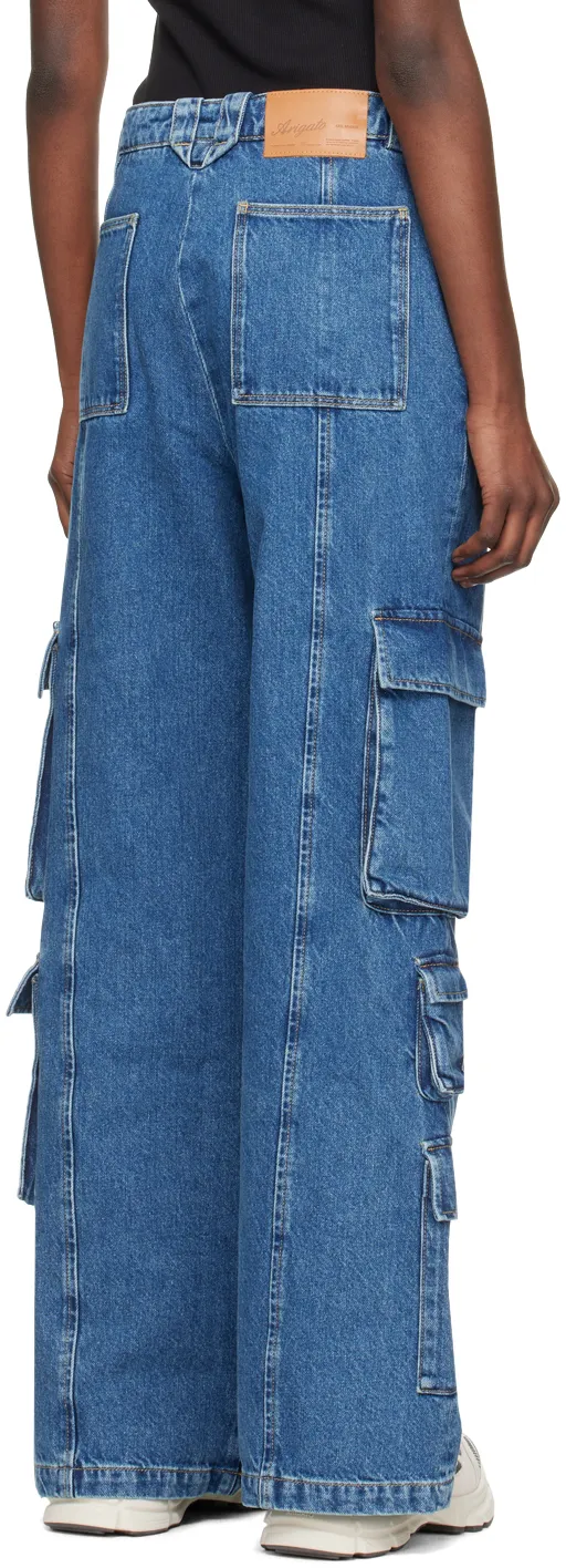 Roam High Waist Cargo Jeans