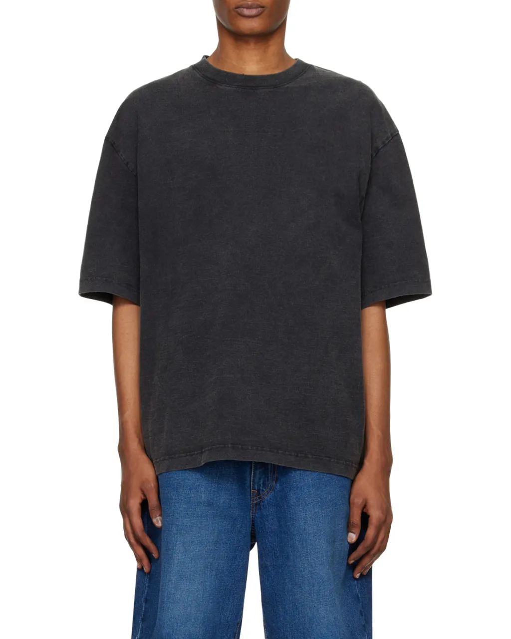 Typo Embroidered Oversized T-Shirt