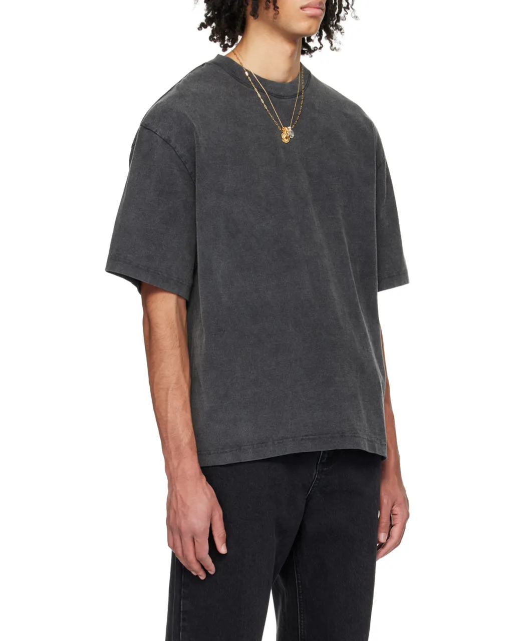 Typo Embroidered Oversized T-Shirt