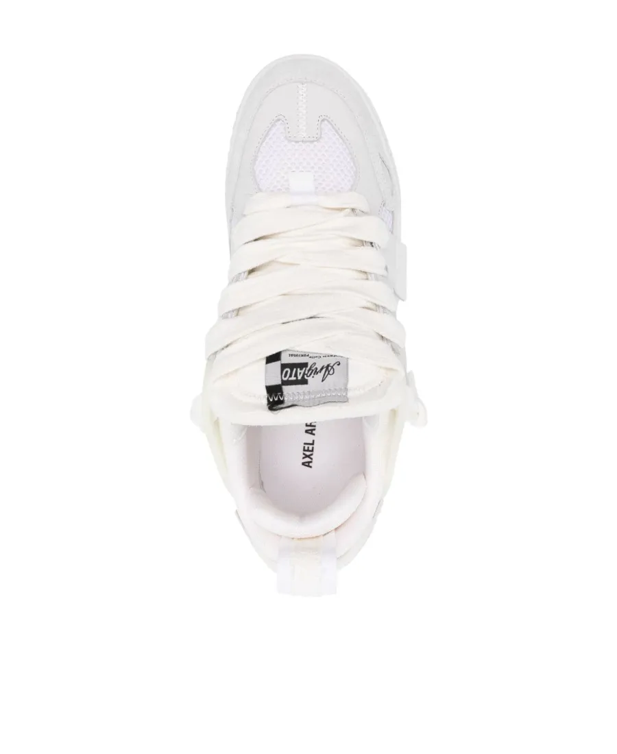 Area Patchwork Lace-Up Sneakers