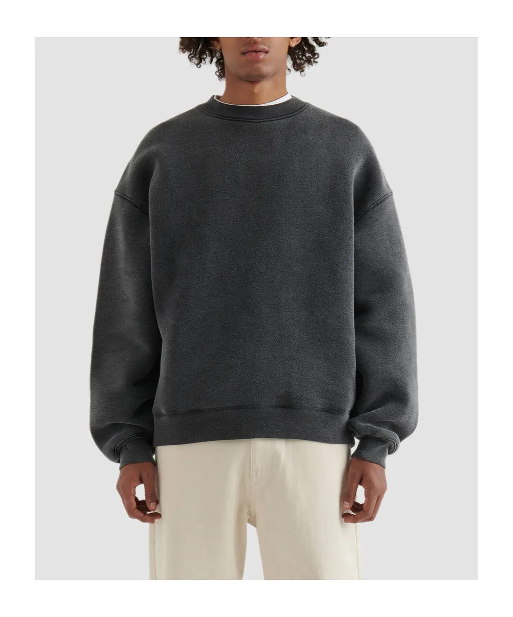 Typo-Embroidered Crewneck Sweatshirt