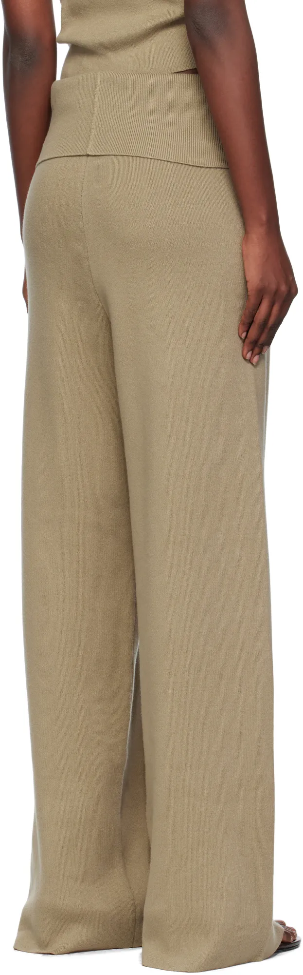 Ribbed Knitted Casual Pants