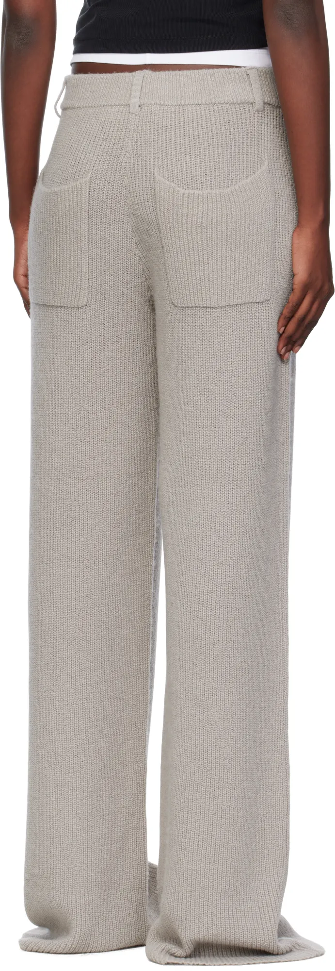Ribbed Knitted Trousers
