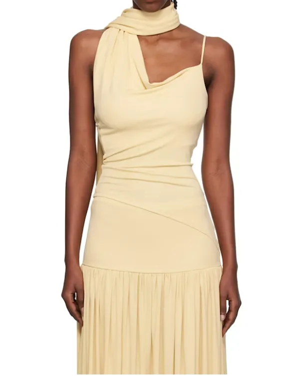 Fine Shoulder Strap Halter-Neck Style