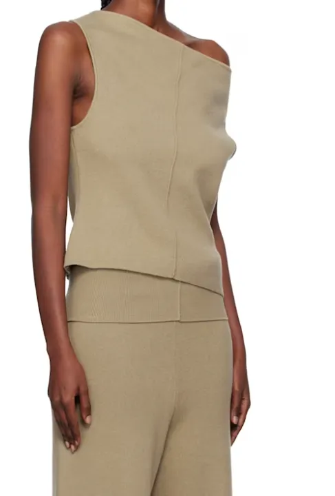 Strapless Seamed T-Shirt