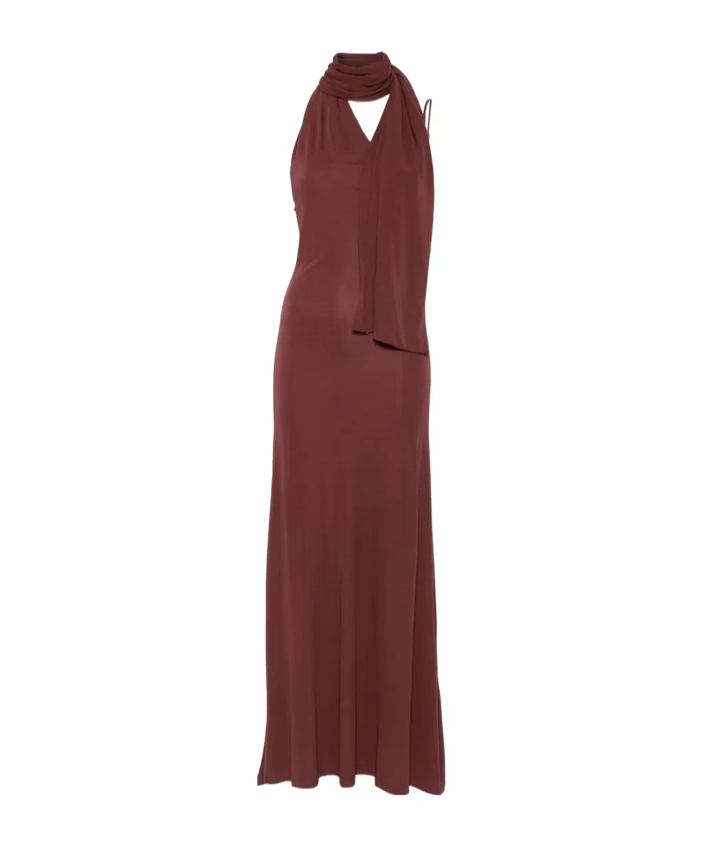 Long-Sleeved Wrap-Around Dress