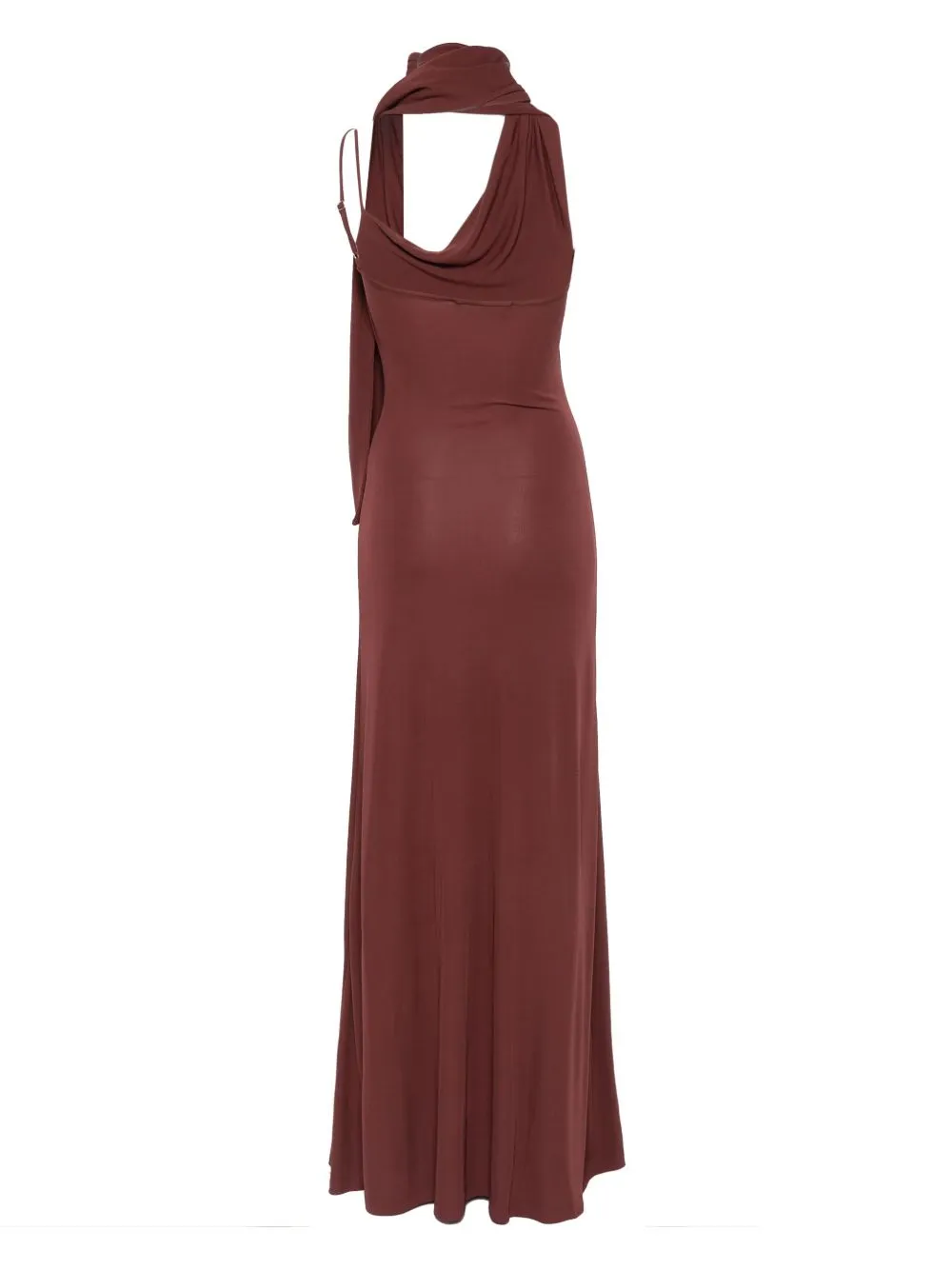 Long-Sleeved Wrap-Around Dress