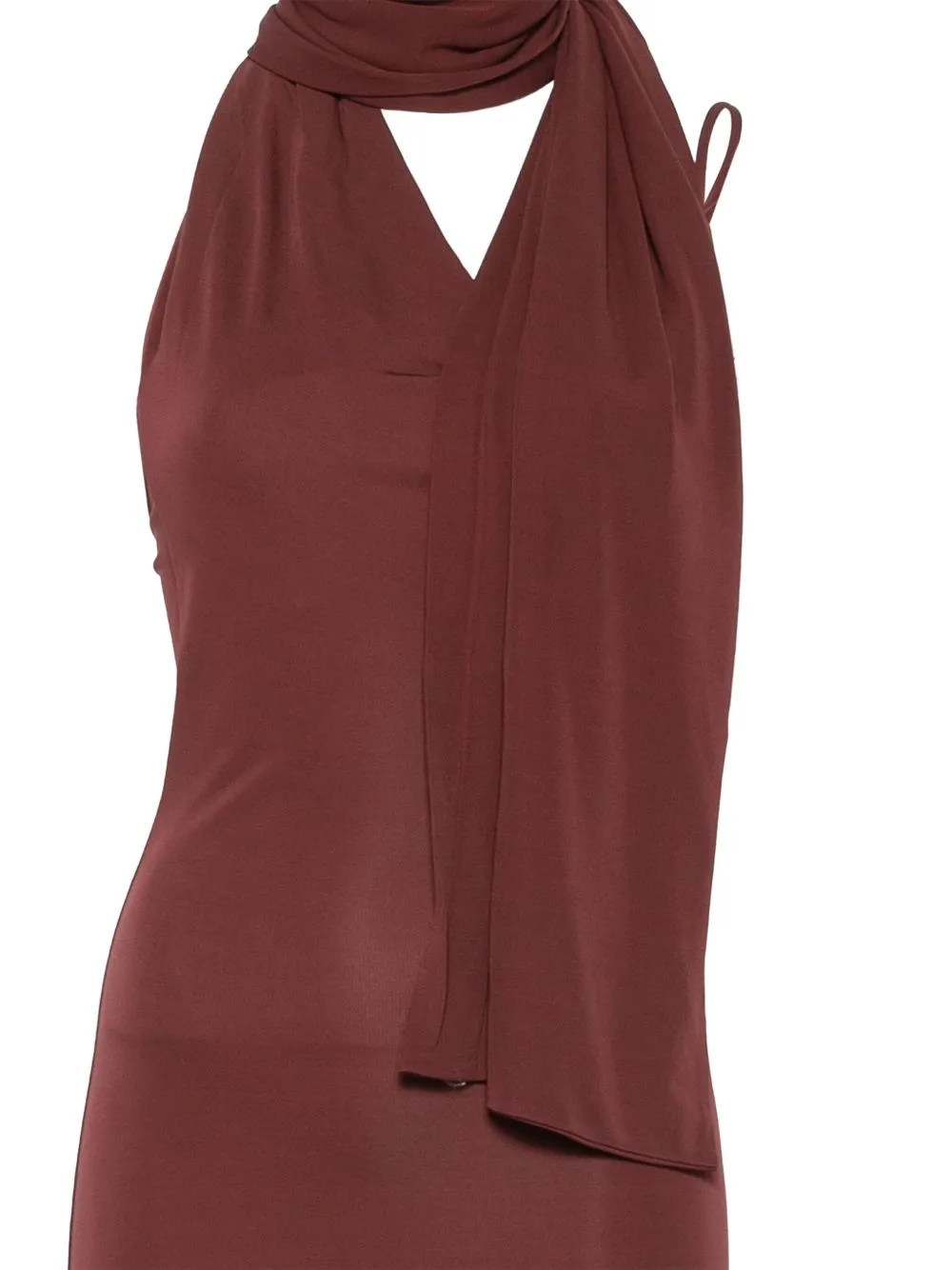 Long-Sleeved Wrap-Around Dress