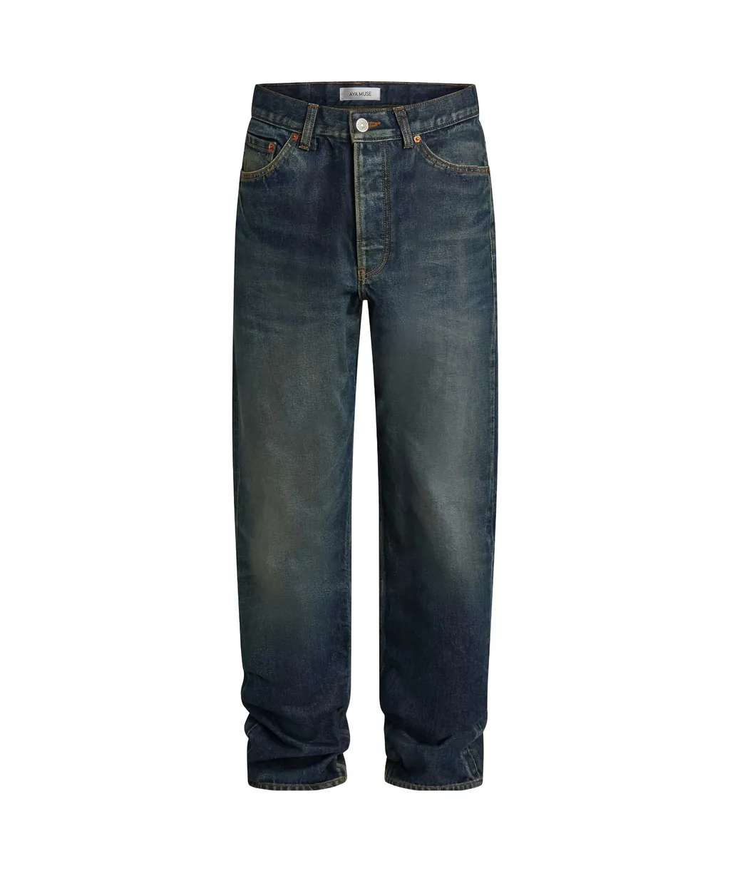 Tapered Denim Jeans
