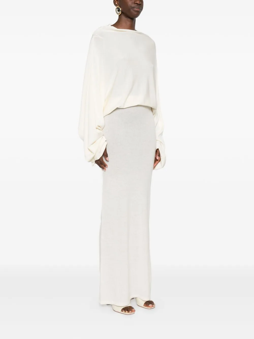 Backless Ultra-Long Dress