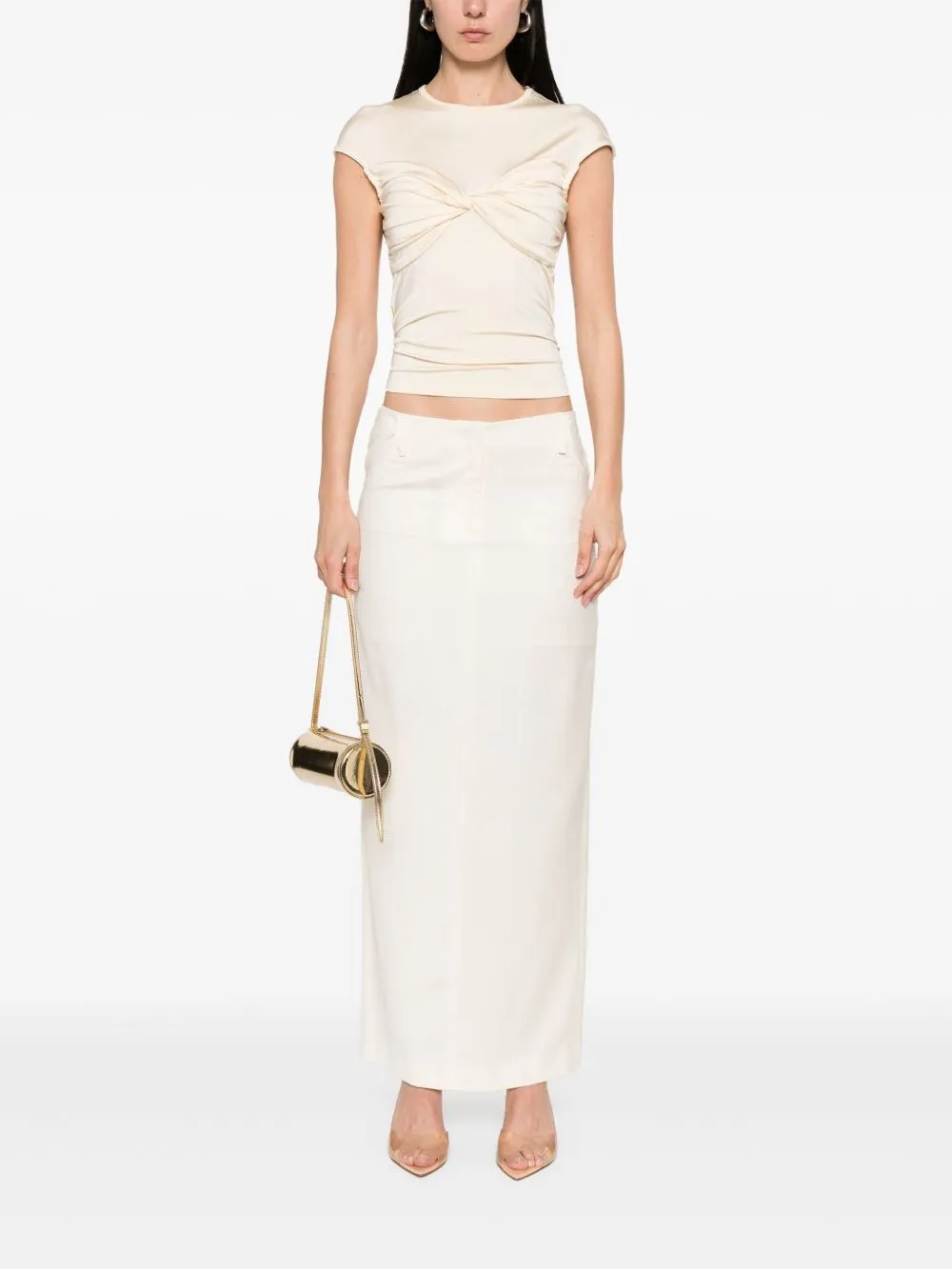 Twill Maxi Skirt