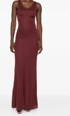 Round-Neck Long Dress