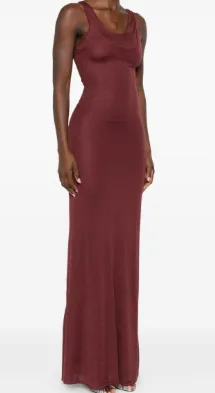 Round-Neck Long Dress