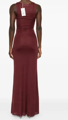 Round-Neck Long Dress