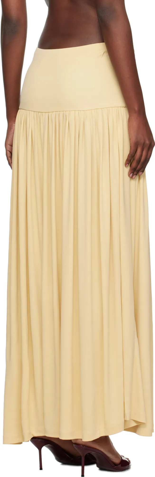 Pleated Half-Length Skirt